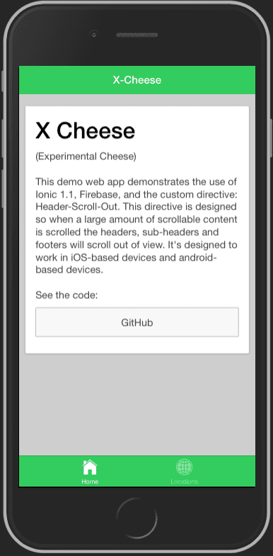 Ionic 1.1 Demo screenshot 1
