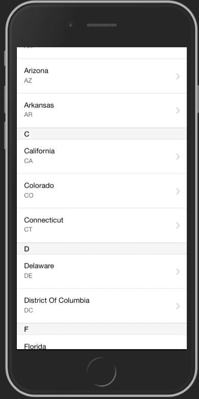 Ionic 1.1 Demo screenshot 3